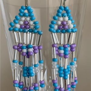 Handmade~One of a Kind~Beaded Earrings